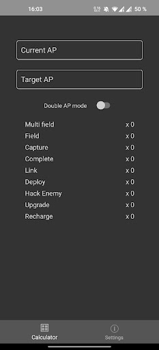 Android application ExactAP for Ingress screenshort