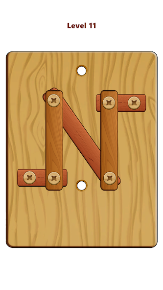 Wood Nuts & Bolts Puzzle capturas de pantalla