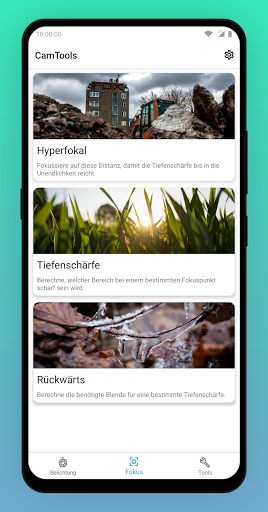 Android application CamTools screenshort