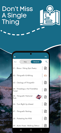 Screenshot of Iceland Golden Circle GPS Tour
