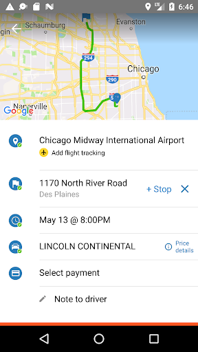 A 1 Transportation Service Screen 3