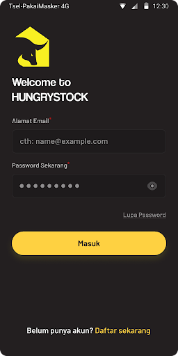 Android application HungryStock screenshort