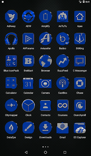 Blue Icon Pack screenshot 9