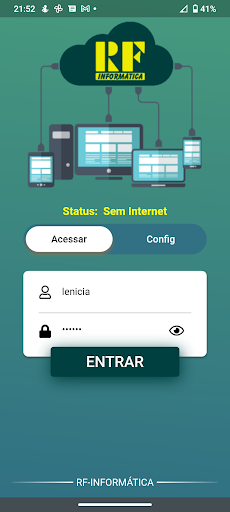 Android application RF-Força screenshort
