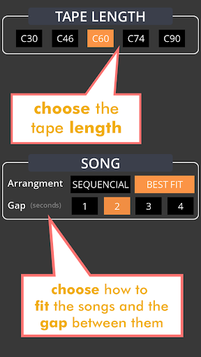 MixTape Calculator Screen 3