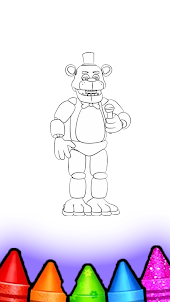 Freddy's 4 Coloring Book