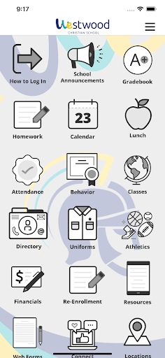 Android application Westwood Christian School screenshort