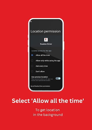 Roadwe Driver Screen 3