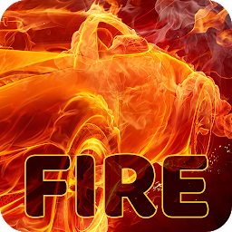 Imatge d'icona Fons de pantalla amb flames