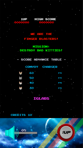 Android application Finger Blasters screenshort