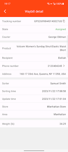 fly delivery Screen 3