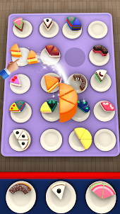 カラーケーキ並べ替えパズルゲーム