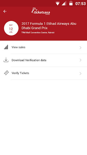 Ticketsasa Merchants Screen 3