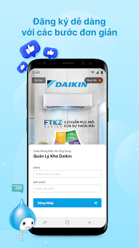 Android application Daikin WH Keeper screenshort