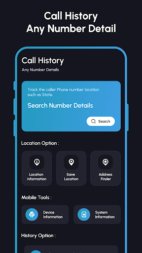Android application Call History Any Number Detail screenshort