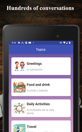 Screenshot of Swedish flashcards