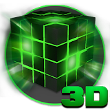 Alien Tech Cube 3D icon