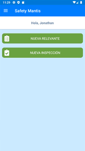 Android application SafetyMantis screenshort