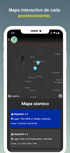 Sismología Colombia Screen 2