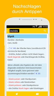 Duden German Dictionaries Tangkapan layar