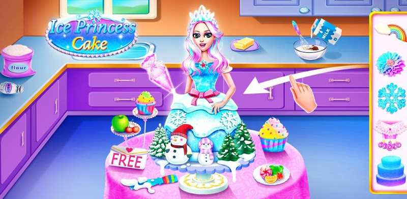 Ice Princess Comfy Cake -Baking Salon for Girls