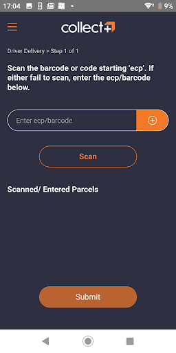 Collect+ StoreScan Screen 3