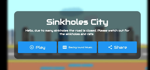 Android application Sinkholes City screenshort