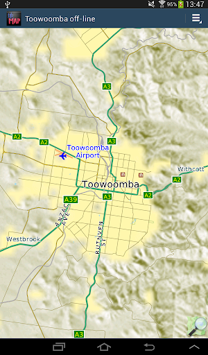 Toowoomba offline map
