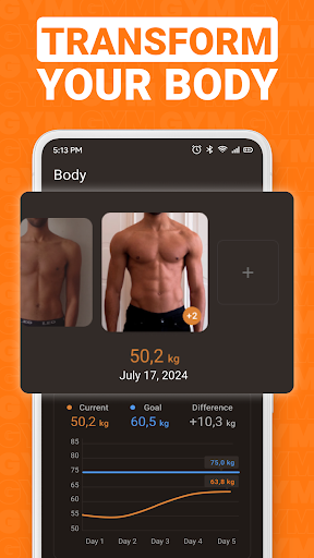 Screenshot of Gym WP - Workout Tracker & Log