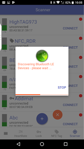 ekkes BTLE example Screen 3