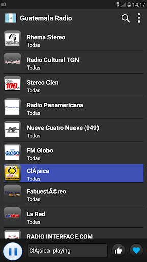 Android application Radio Guatemala - AM FM Online screenshort
