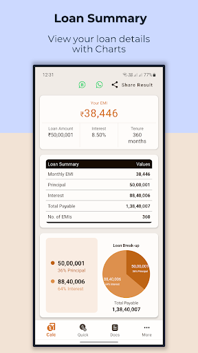 EMI Calculator Pro: Loan Calc Screen 3