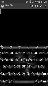 Keyboard Theme Spheres Black  screenshots 1