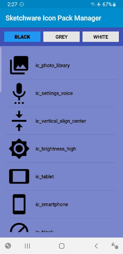 Android application Sketchware Icon Pack Manager screenshort