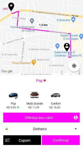 Android application 00Pop - Cliente screenshort