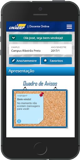 Docente Online Mobile Screen 2