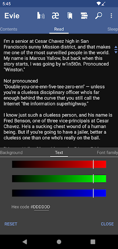 Evie - The eVoice book reader screenshot 7