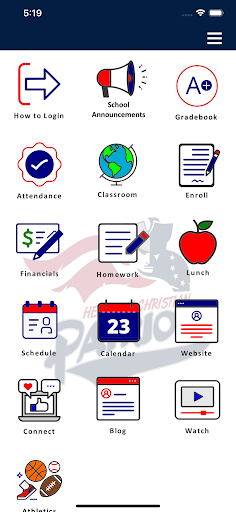 Android application Hesperia Christian School screenshort