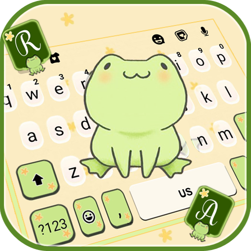 Cute Green Frog Theme  Icon