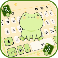 Фон клавиатуры Cute Green Frog