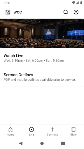 Screenshot of World Outreach Church
