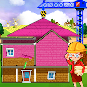 Pink House Construction: Home Builder Games