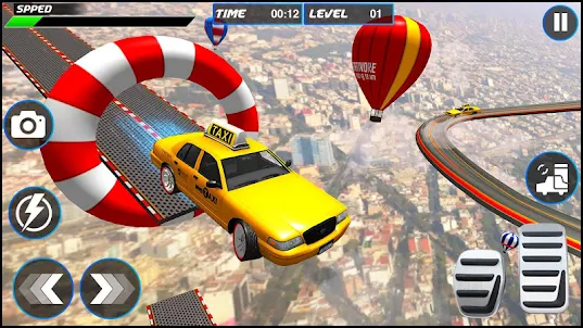 City Taxi Car: Ramp Car Games