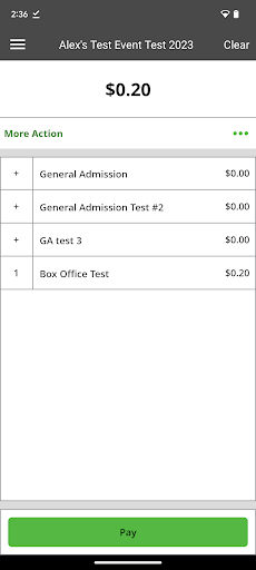 Android application INTIX Box Office screenshort