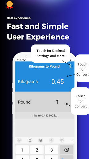 Kilogram to Pound (Lbs) Pro Screen 3
