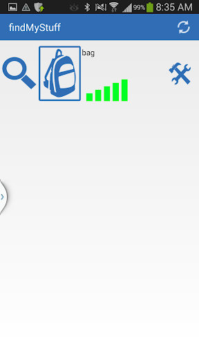 Android application iStuffFinder screenshort