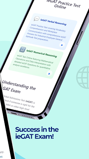 ieGAT Practice Test ekran görüntüsü