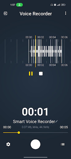 Android application Smart Voice Recorder screenshort