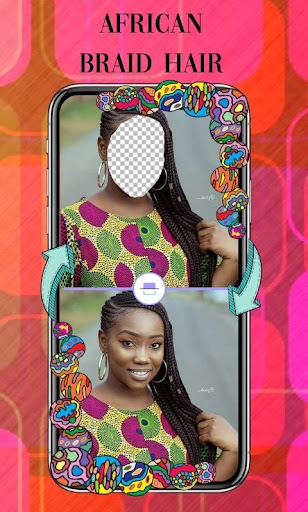 African Braid Hairstyle Editor Screen 2