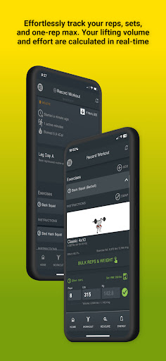 BFitr - Workout Builder & Log Screen 2